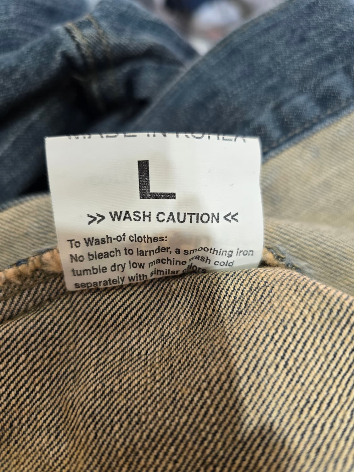 Cony Cuny 빈티지 Y2K  워싱 데님 자켓 청자켓 상품이미지6