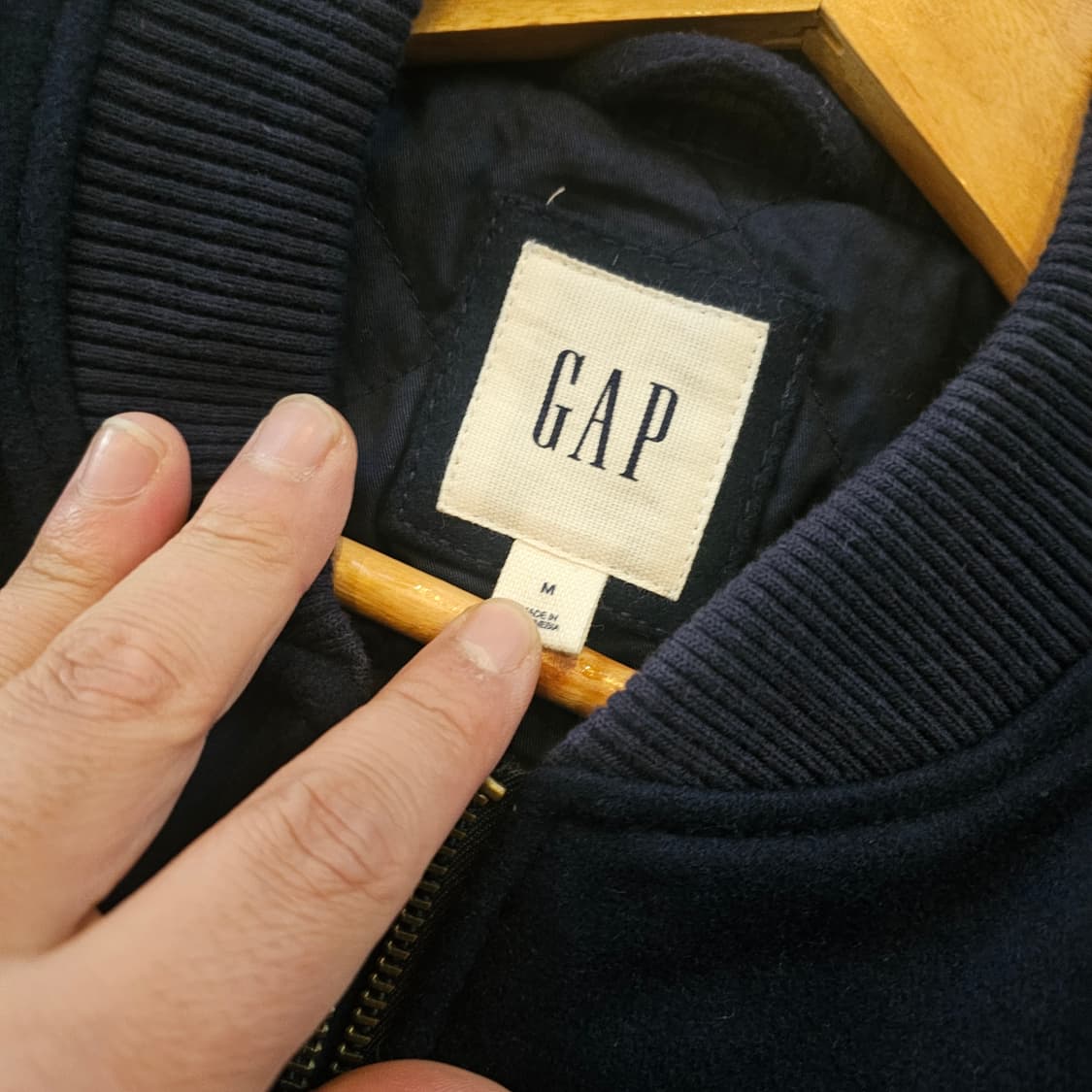 M 갭 프리마로프트 울 ma1 자켓 새것 상품이미지3