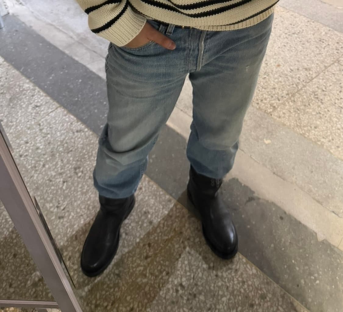 자라 레더 롱 부츠 44(285) 상품이미지5