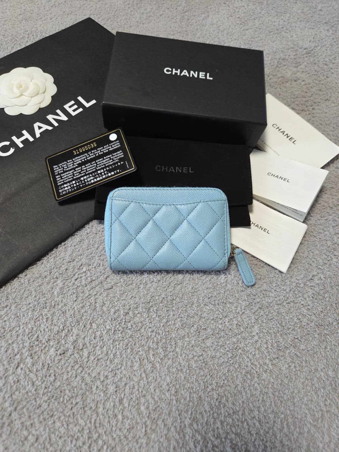 [정품/풀구성] 샤넬 CC 로고 클래식 캐비어 코인 카드지갑 상품이미지2