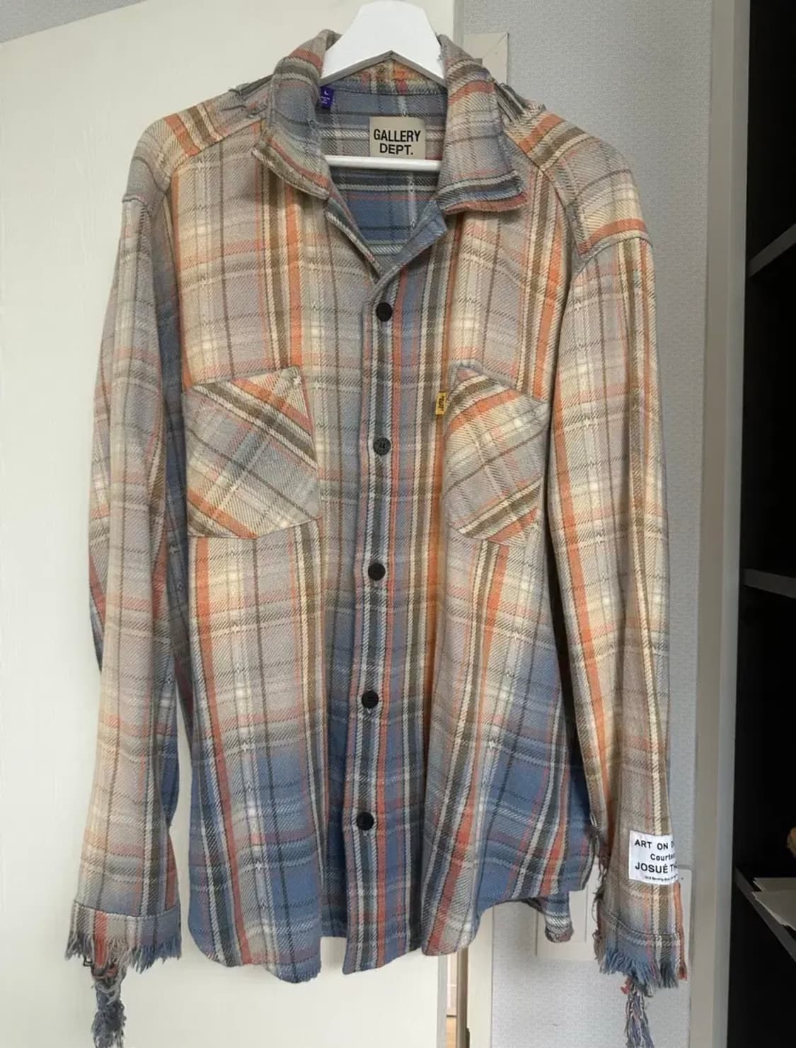 갤러리디파트먼트 체크셔츠 라지사이즈 판매합니다 상품이미지3