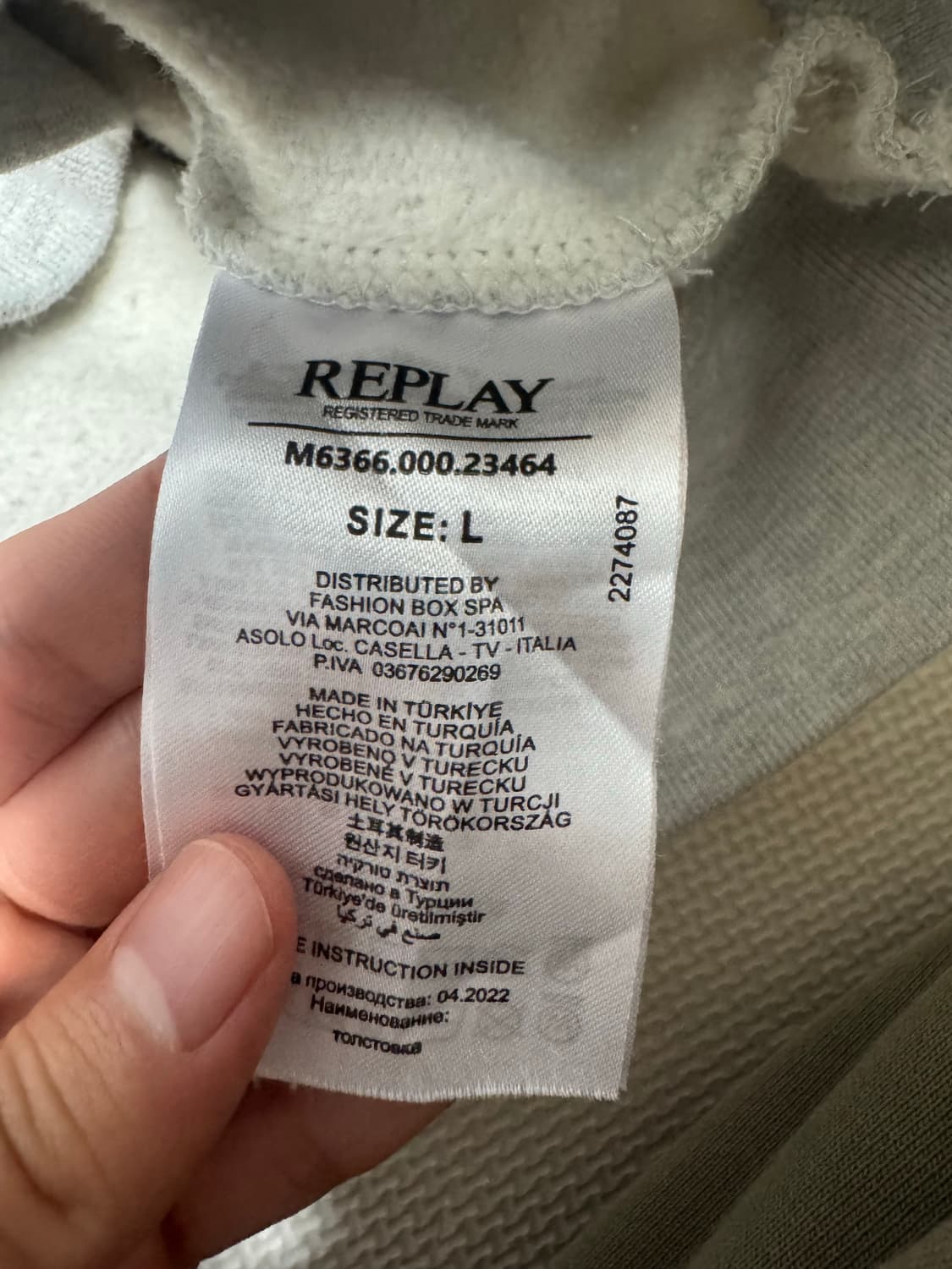 Replay x harvard 후드티 상품이미지3