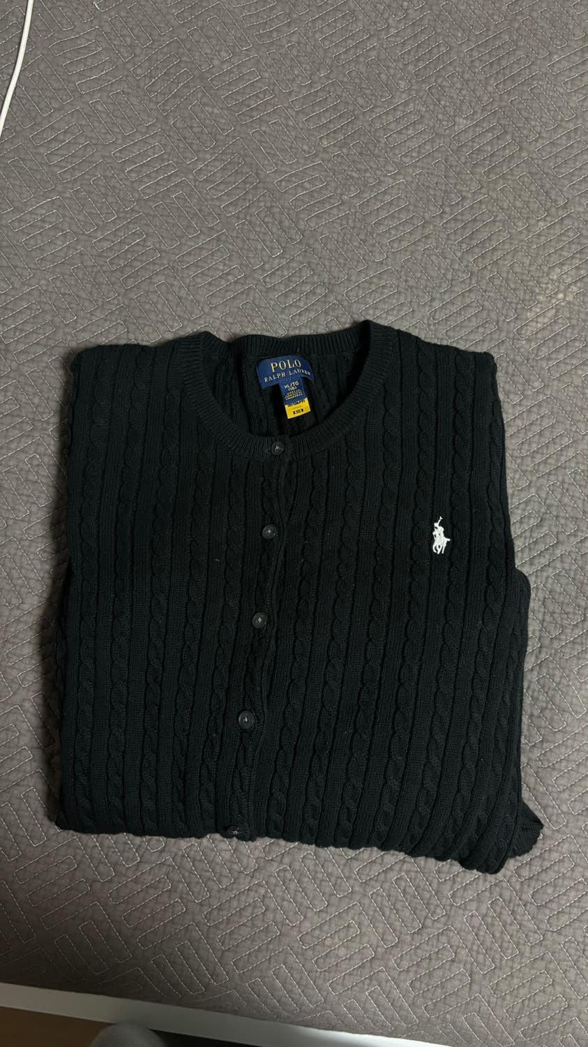 폴로 걸즈 가디건 블랙 xl 상품이미지1