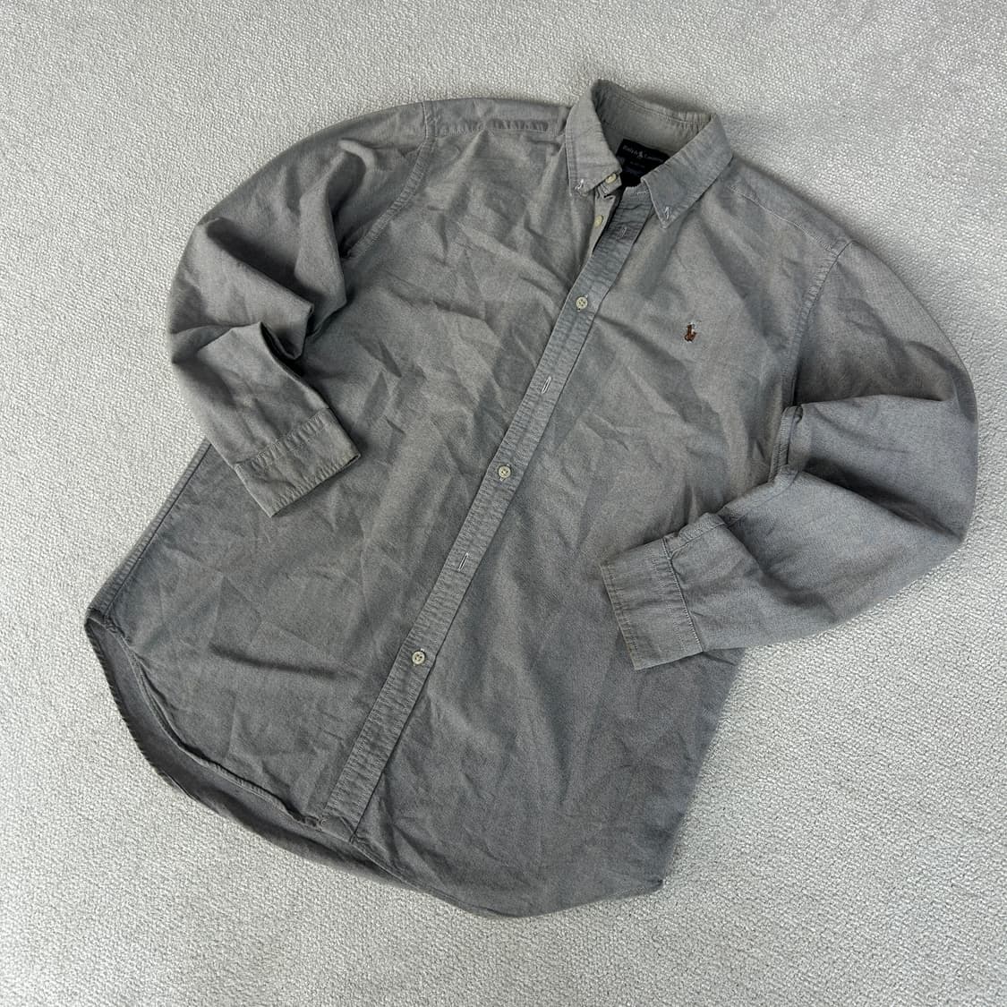 폴로 랄프로렌 옥스포드 셔츠 회색 95 상품이미지1