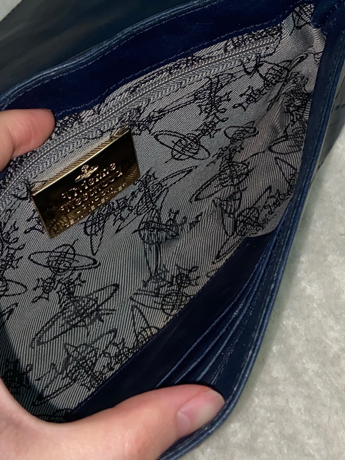 비비안웨스트우드 네이비 미니 크로스백 숄더백 상품이미지6