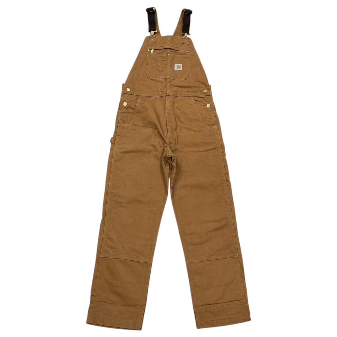칼하트 빈티지 오버롤 덕 빕 멜빵바지 된장 브라운 34X32 상품이미지1
