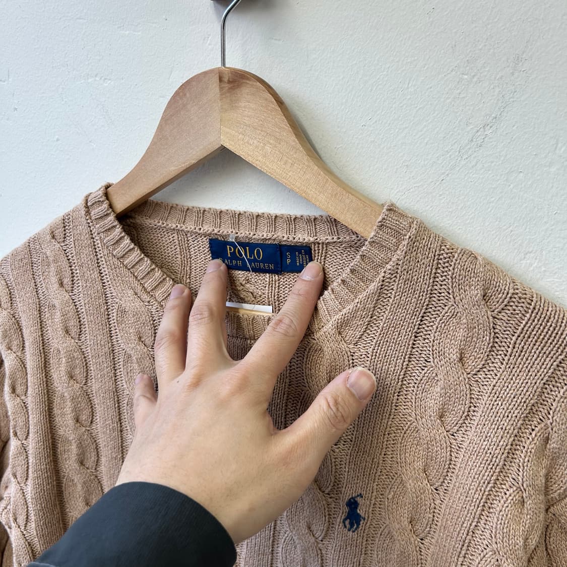 폴로 베이지 니트 상품이미지3