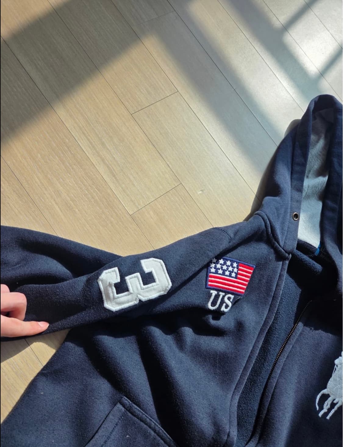 폴로 성조기 후드집업 상품이미지3