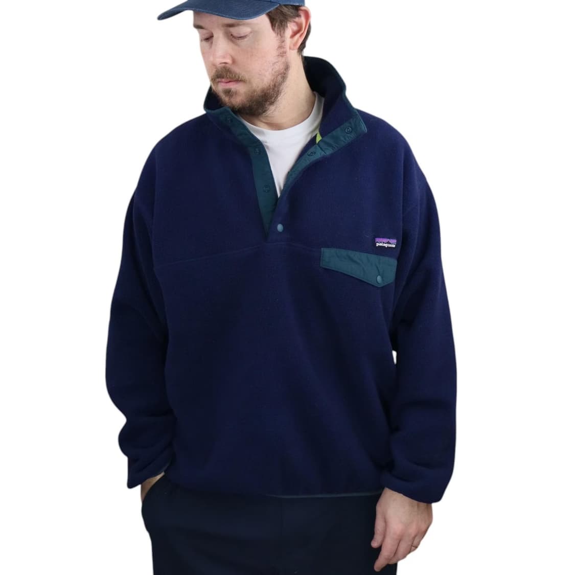 파타고니아 신칠라 스냅티 네이비 그린 m 상품이미지10
