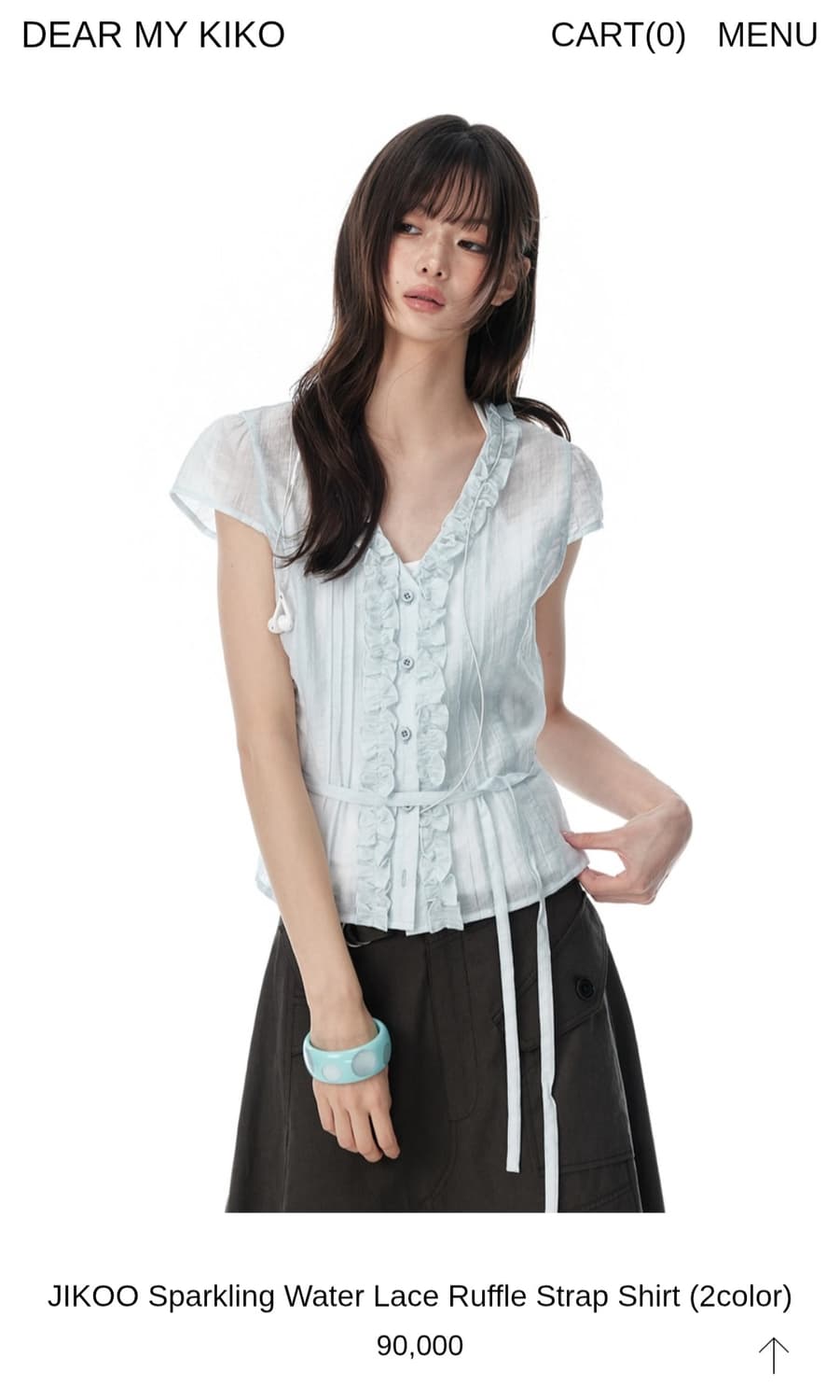 디얼마이키코 JIKOO Sparkling Water Lace Ruffle 상품이미지1