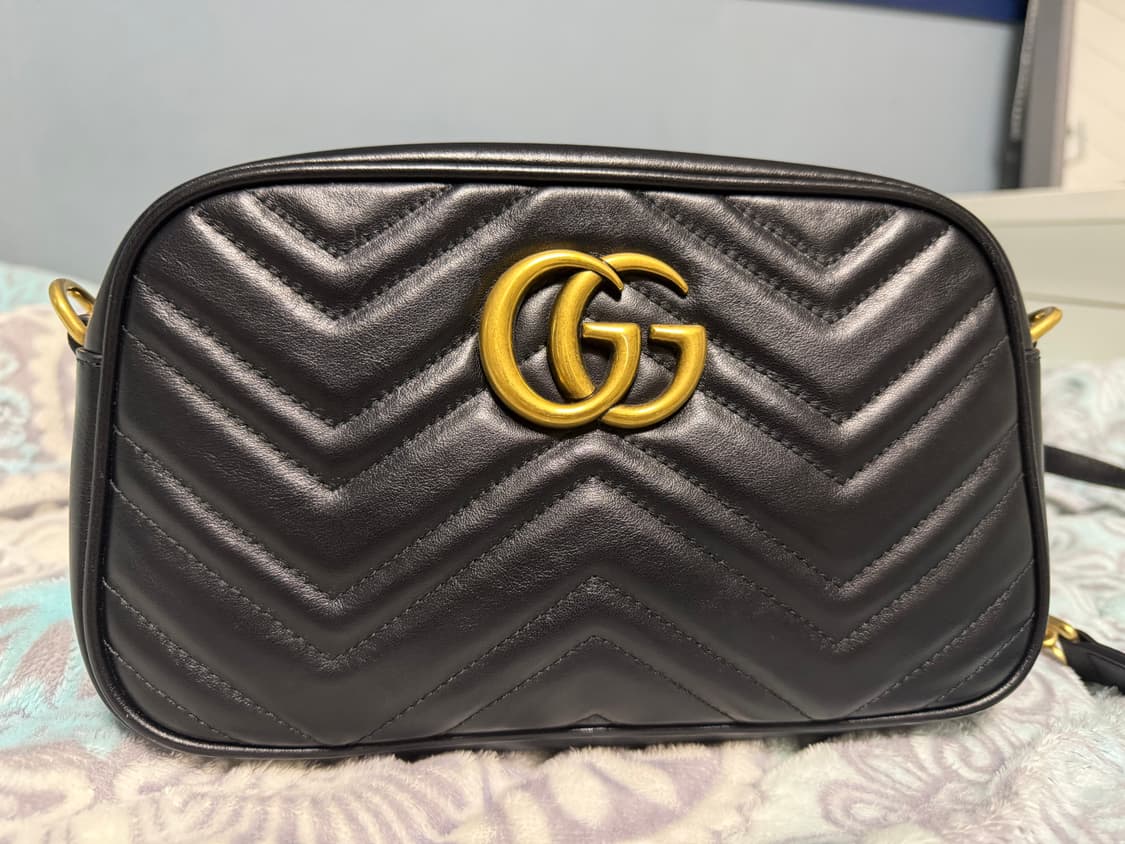 구찌 마몬트 마틀라세 블랙 체인백 상품이미지2