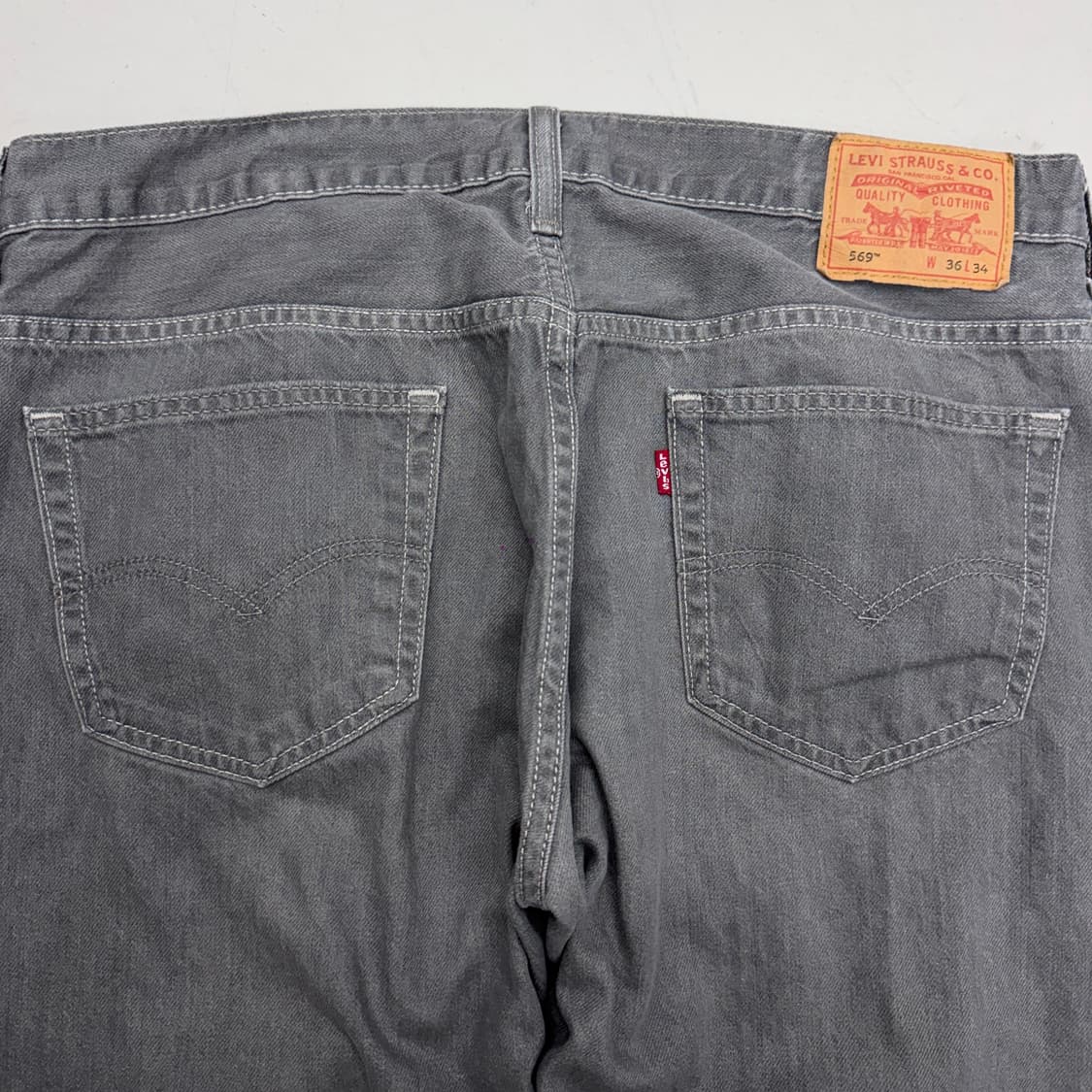리바이스 569 새깅 워싱 스케이터 와이드 데님팬츠 상품이미지5