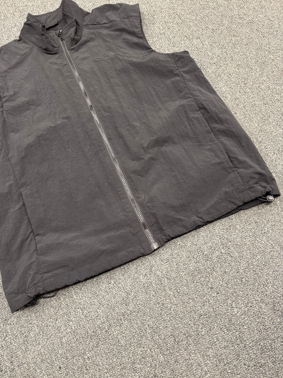 S)Sunday Skate Club 빈티지 블랙 나일론 윈드브레이커 베스 상품이미지4