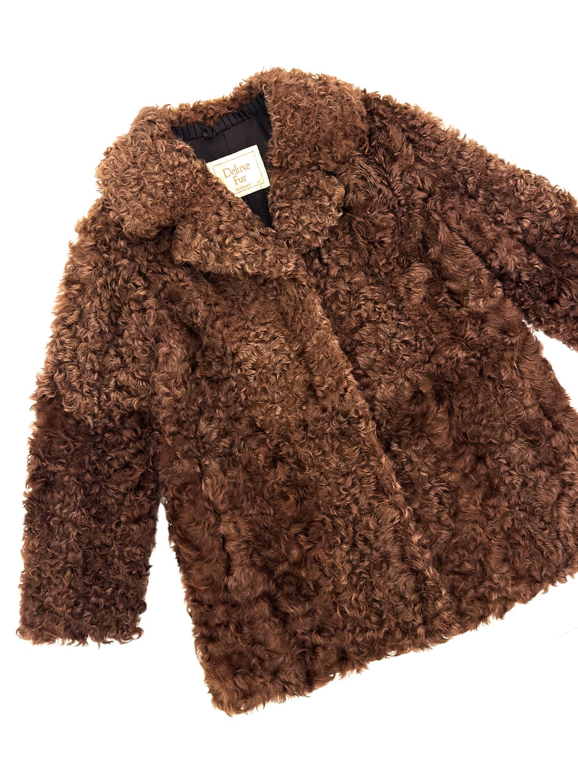 Vintage Curly Lamb Fur Jacket/ L 상품이미지4