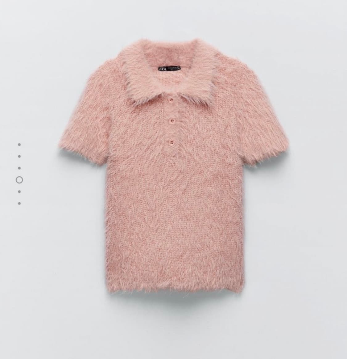 자라 에코 퍼 폴로 니트 M 상품이미지1