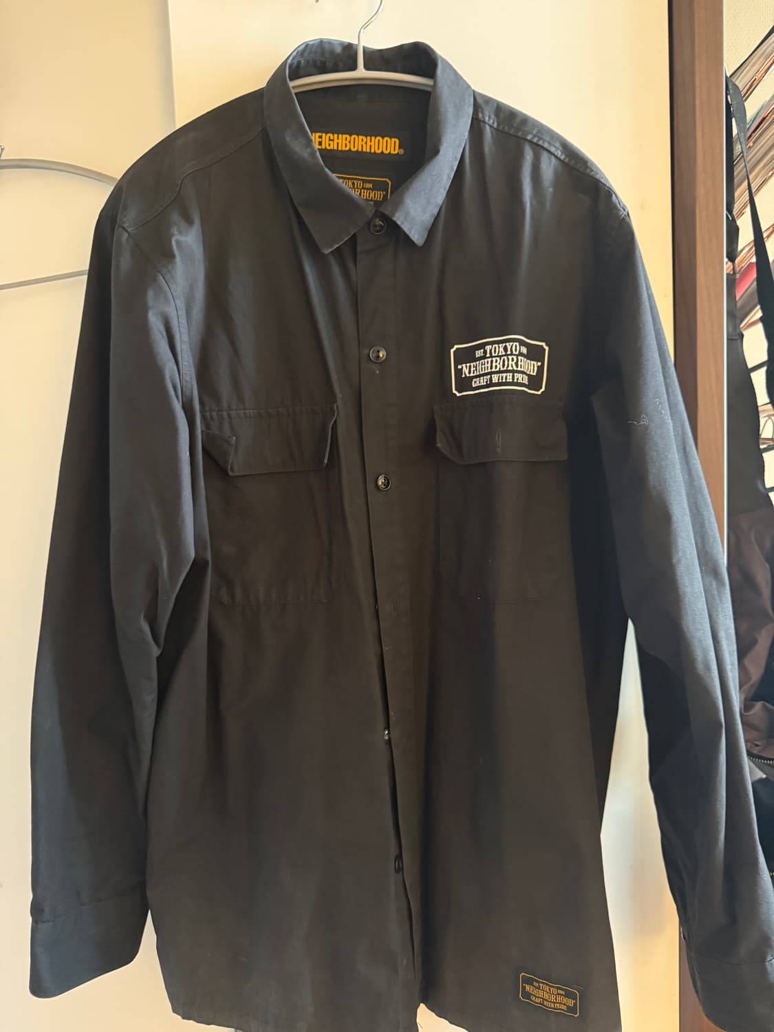 네이버후드 워크셔츠 블랙 L 105000원 상품이미지1