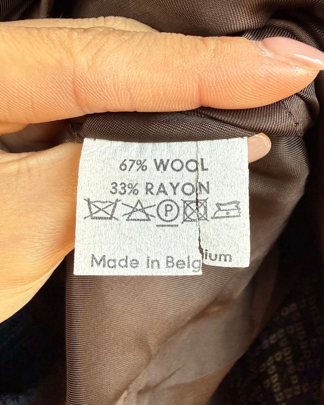 드리스 반 노튼 브라운 패턴 스트랩 블레이저 자켓 상품이미지9