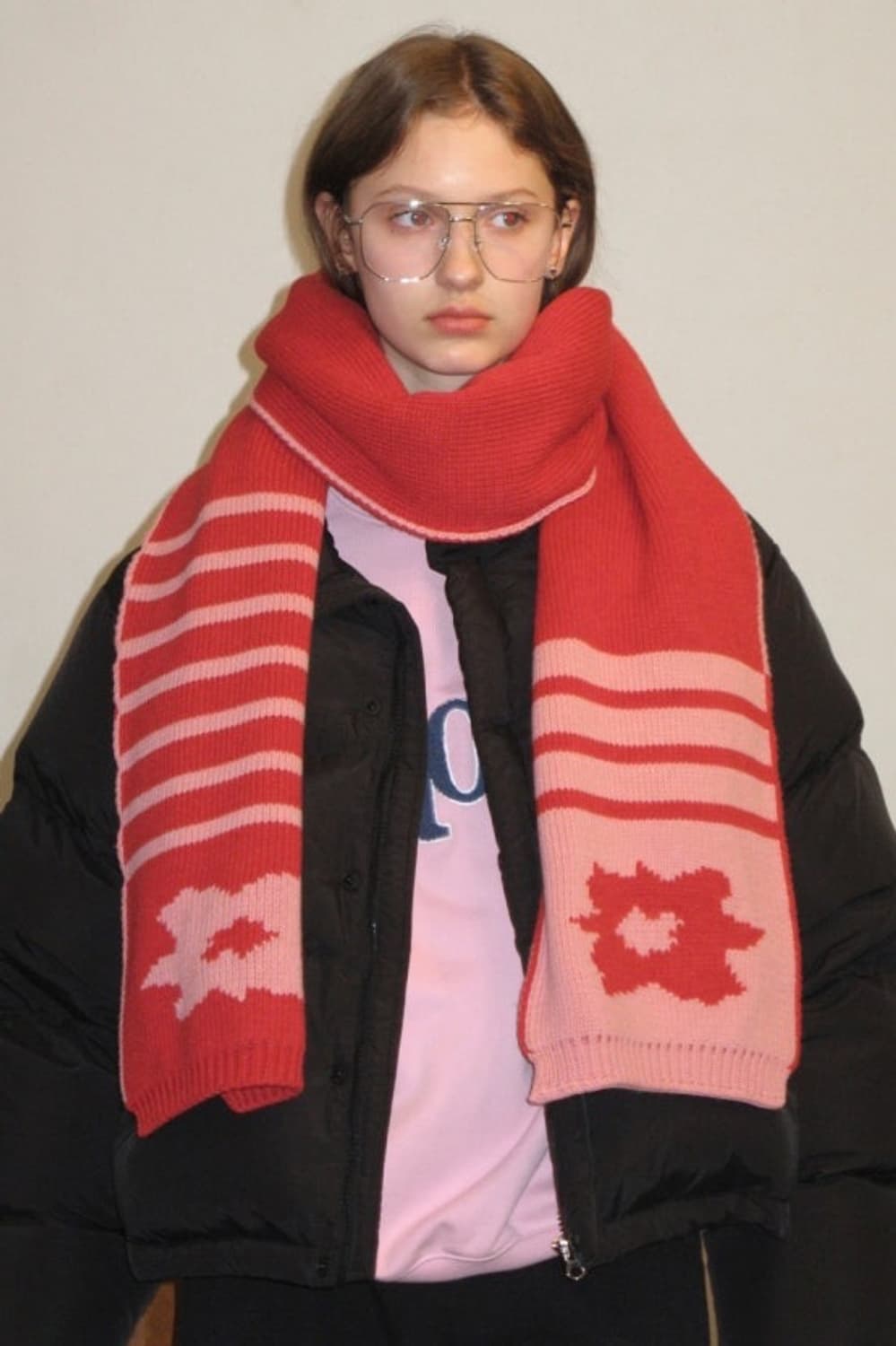 시눈 플라워 자카드 머플러 목도리 스카프 상품이미지3