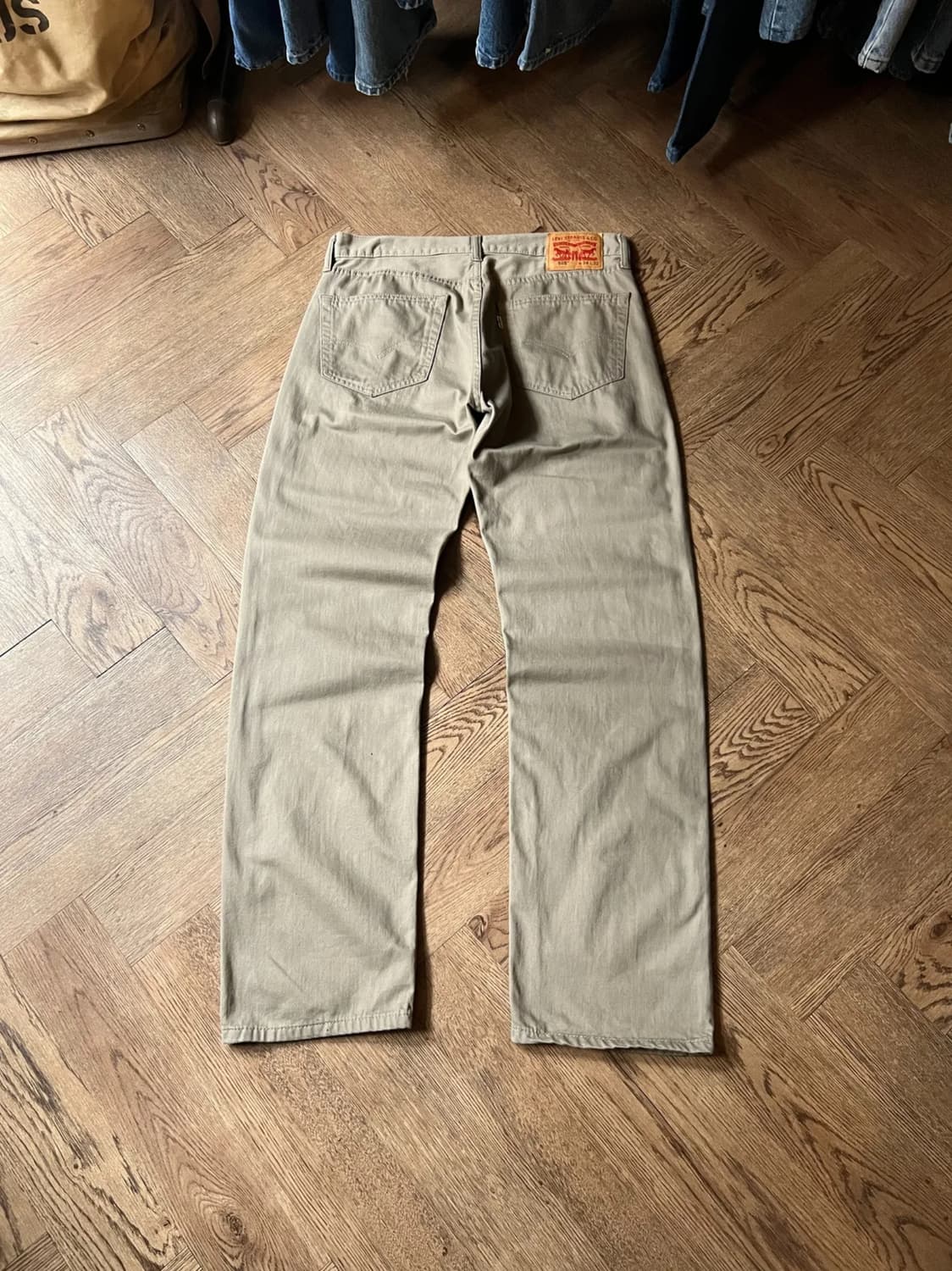 [34]리바이스 505 화이트탭 클래식 베이지 코튼 팬츠 상품이미지1