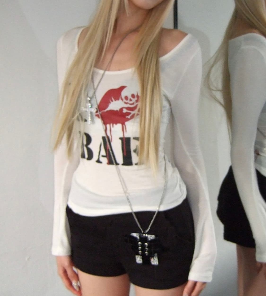  유스이즈유어스 I LOVE LONG SLEEVE(WHITE) 상품이미지2