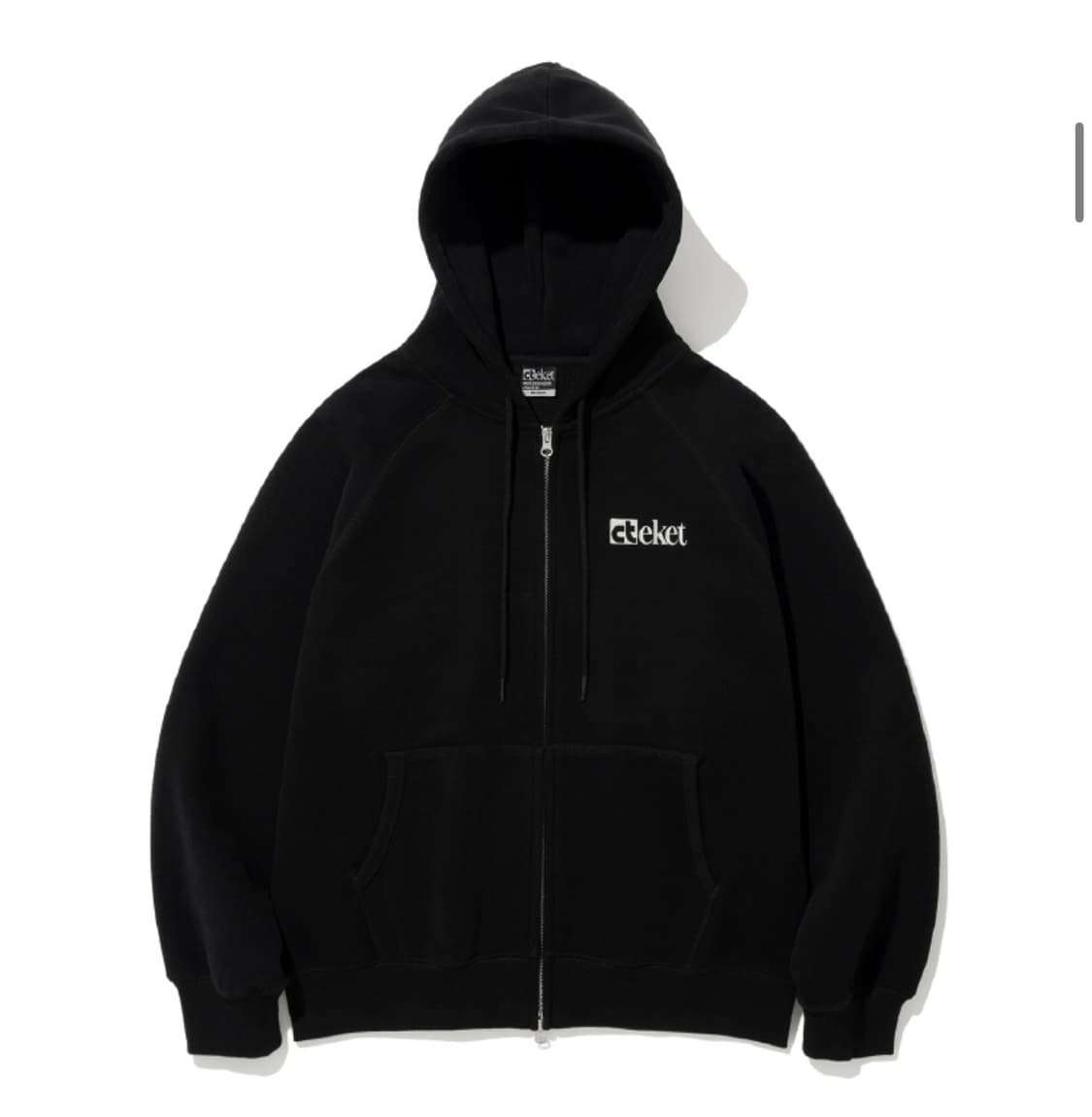 테켓 후드집업 블랙 M 상품이미지1