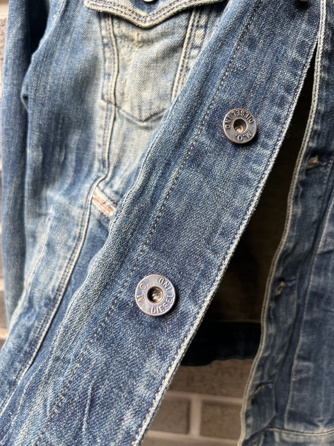 00s Diesel 디젤 엘보 립 데님 자켓 상품이미지9