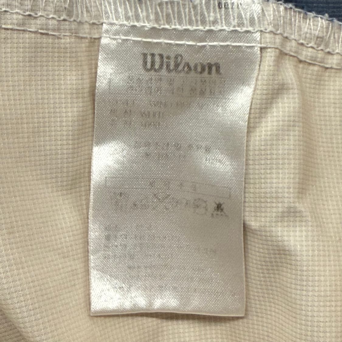 [L] 윌슨 야구 윈드브레이커 화이트 네이비 b18 상품이미지5