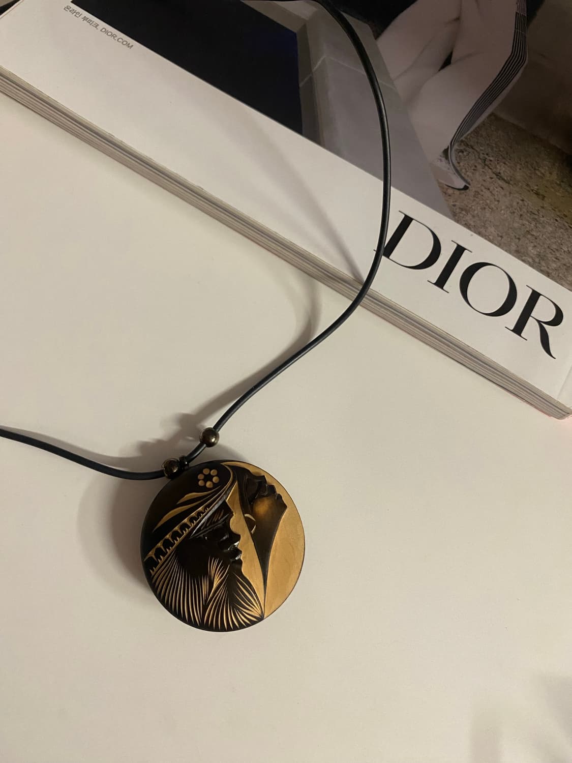 우드조각 팬던트 목걸이 상품이미지1