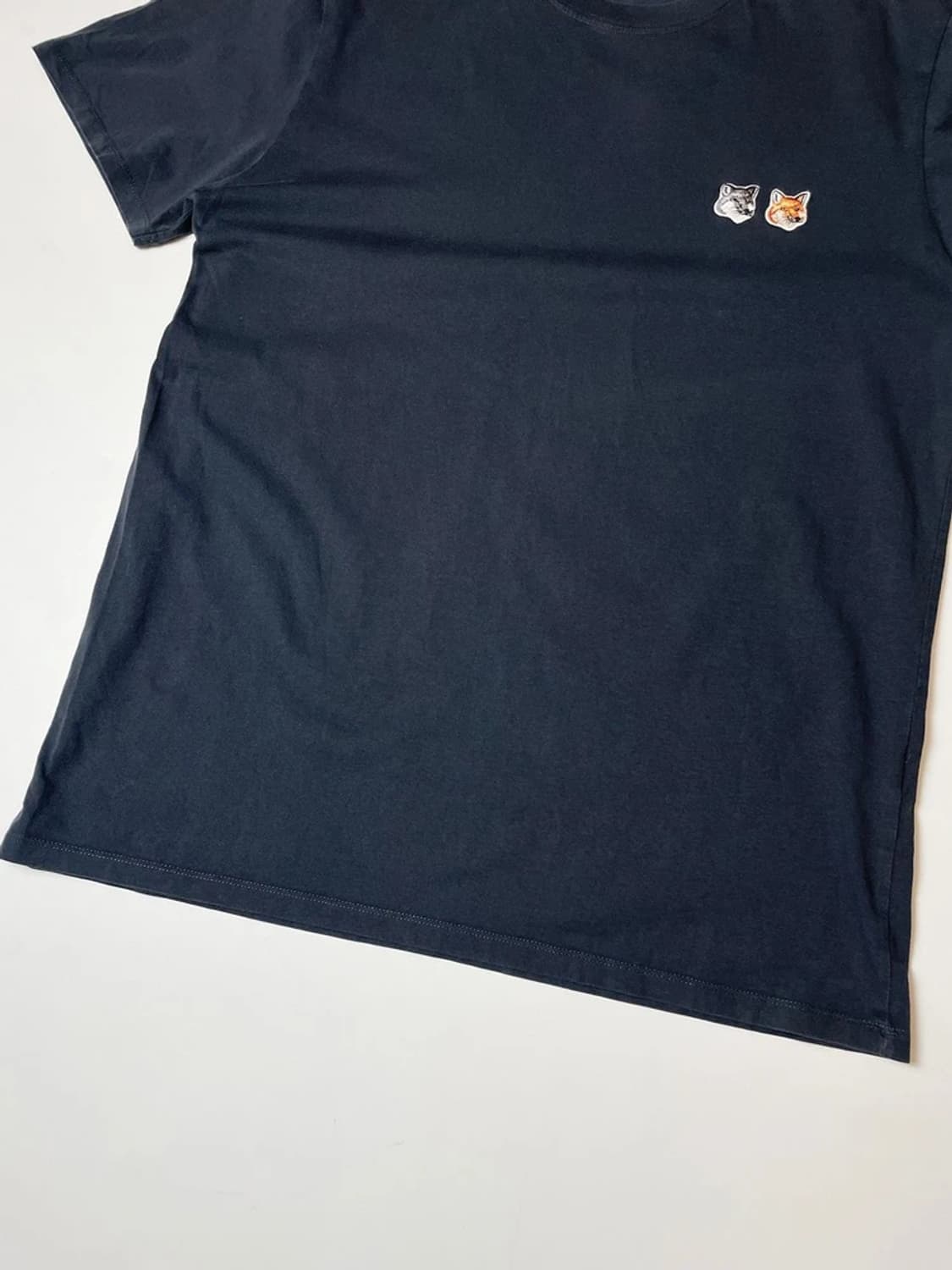 메종키츠네 21SS 더블 폭스 헤드 패치 반팔 티셔츠 PN9646 상품이미지3