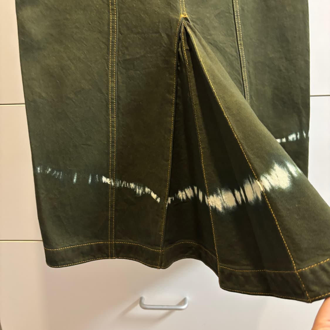 마르니 Marni 카키올리브 미디 타이다이 미디스커트 상품이미지4