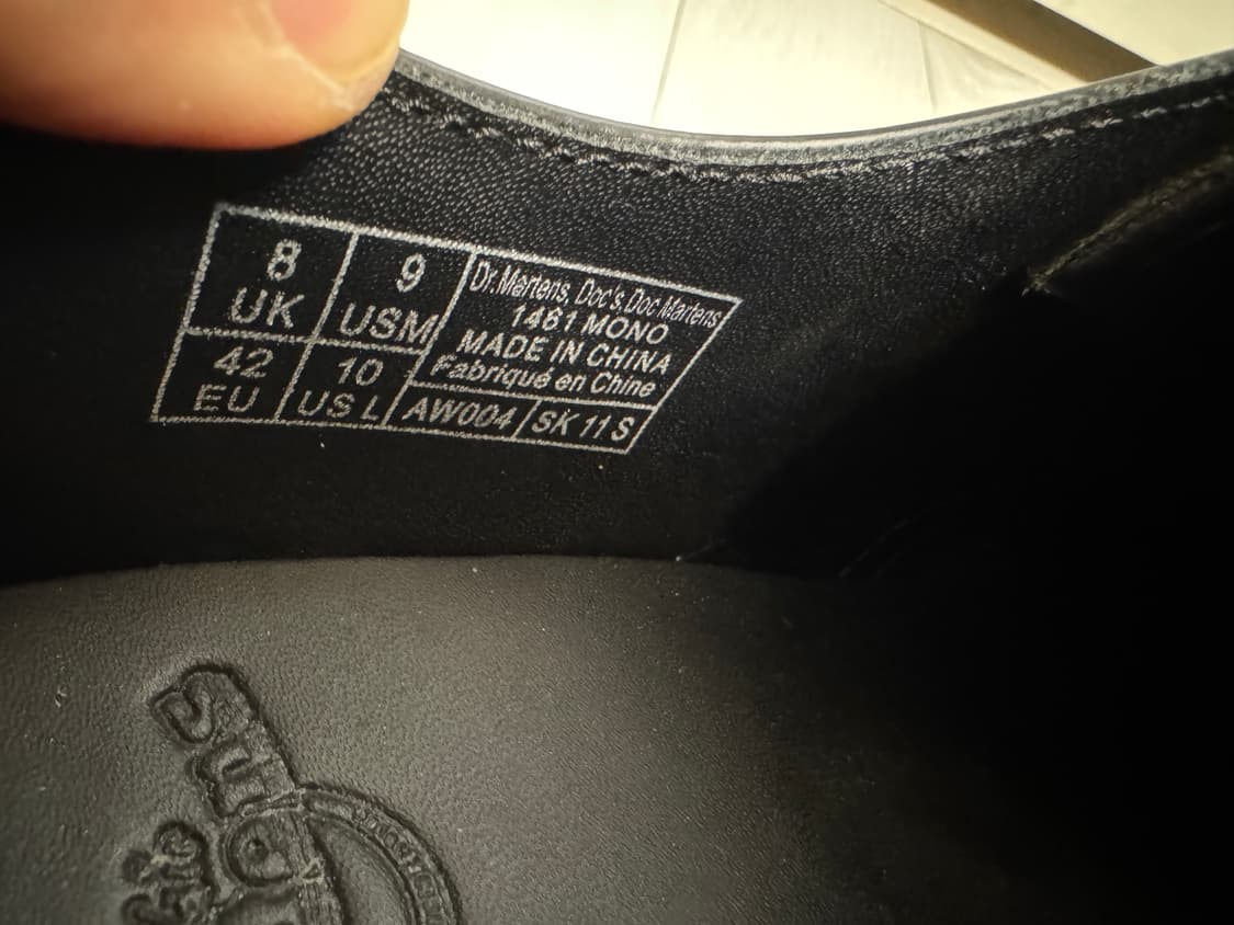 닥터마틴 1461 모노 270사이즈(UK8) 상품이미지3