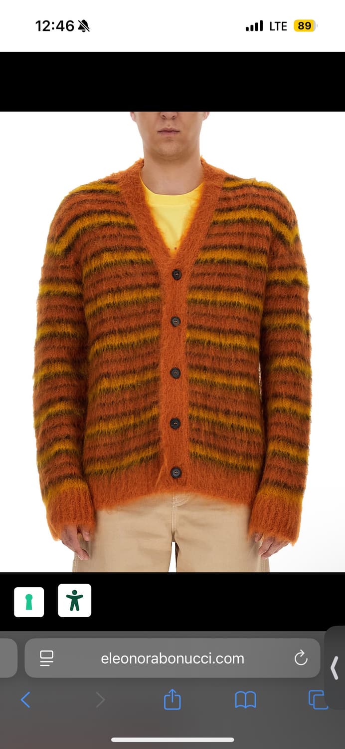 마르니 스트라이프 모헤어 가디건 48사이즈 상품이미지1