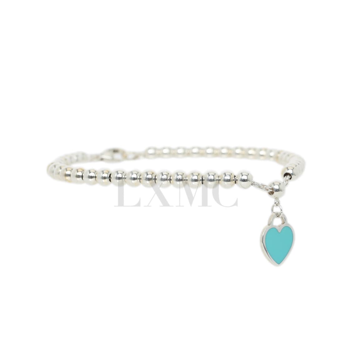 리턴 투 티파니 비드 브레이슬릿 티파니블루 하트 4MM 실버팔찌 상품이미지3