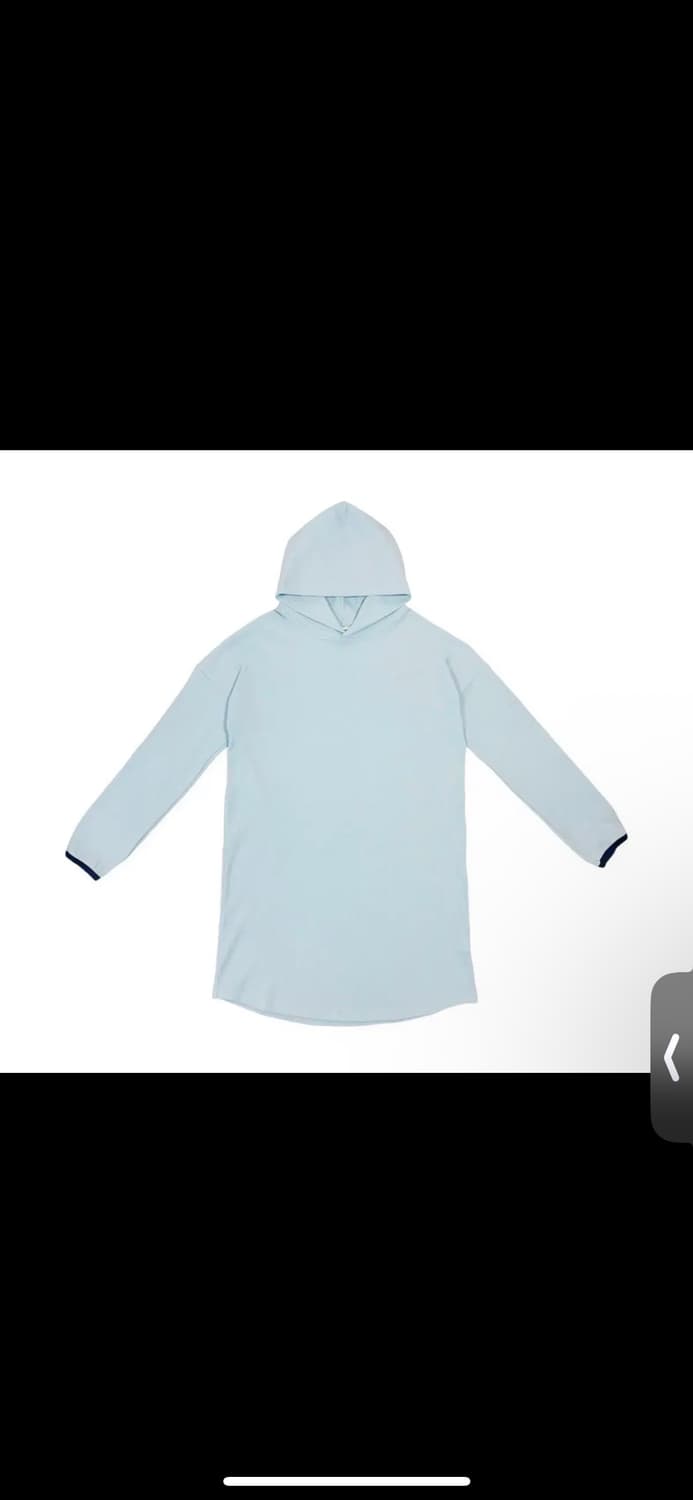 지초이 컴포트 (24-005) Ribbed hoody 블루 상품이미지4