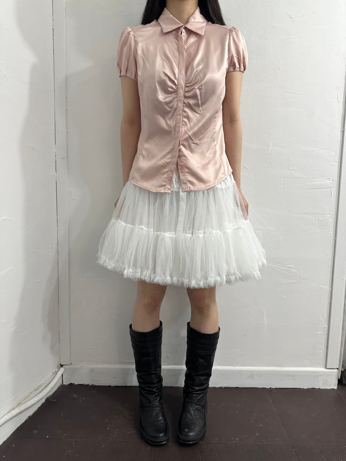 white sha skirt 상품이미지3