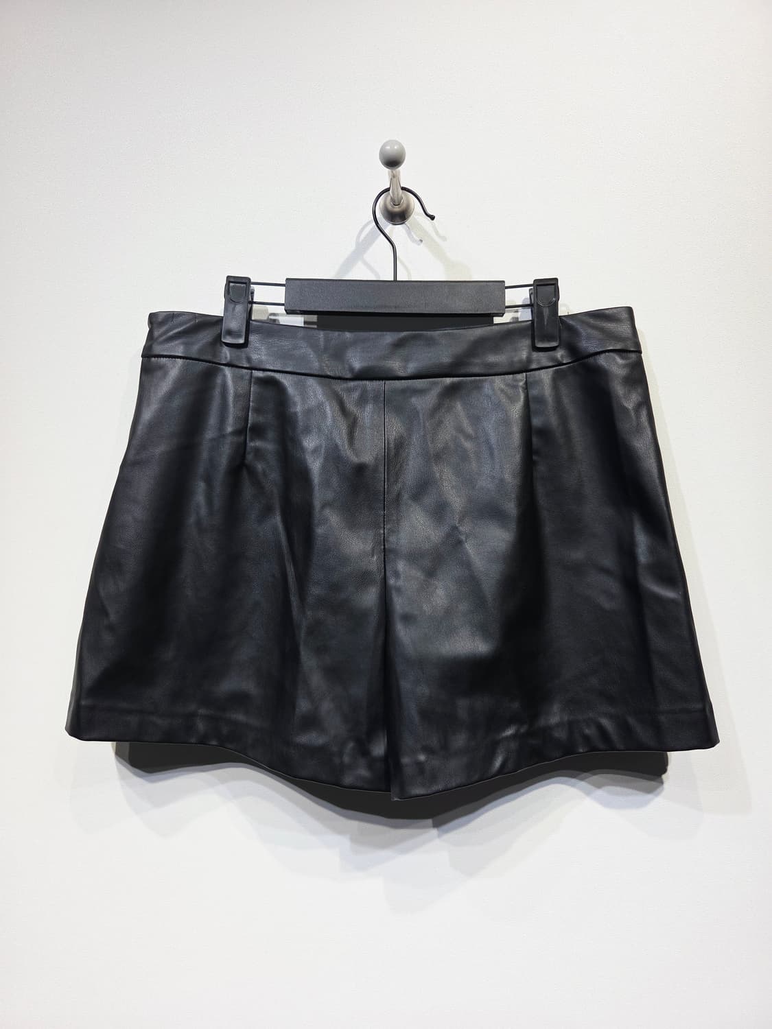 자라 블랙 레더 랩 바지 미니스커트_L 상품이미지4