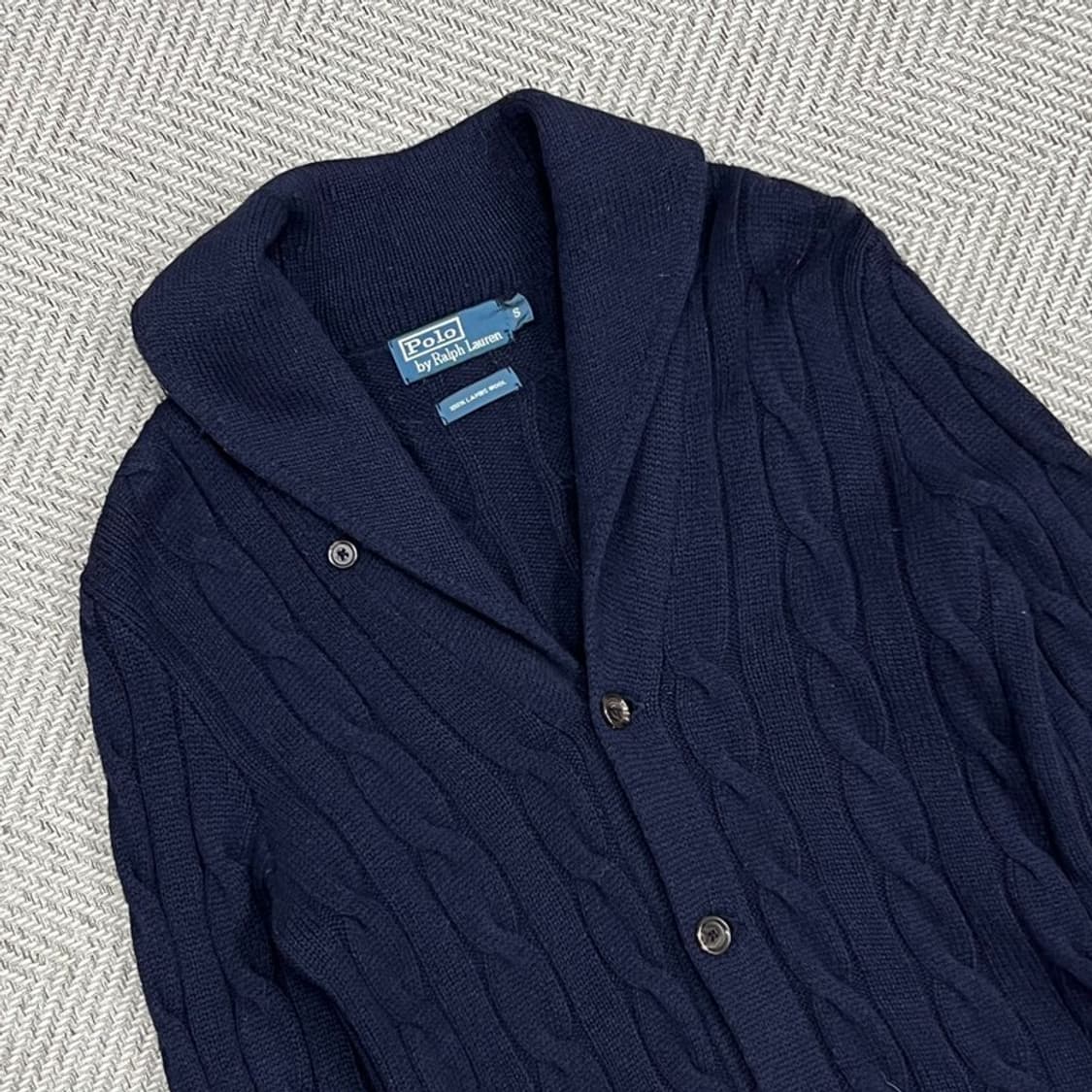 폴로랄프로렌 숄카라 꽈배기 가디건 v0852 상품이미지3