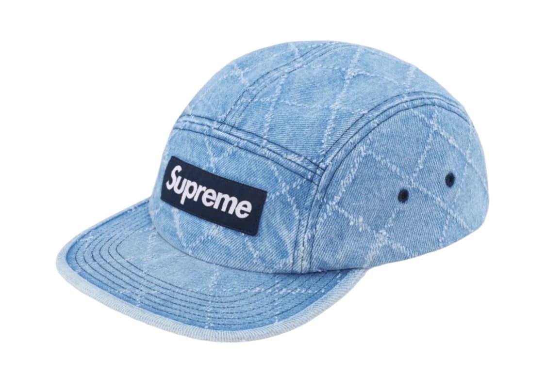[OS] 슈프림 펀치드 데님 캠프캡 워시드 인디고 - 23FW 상품이미지1
