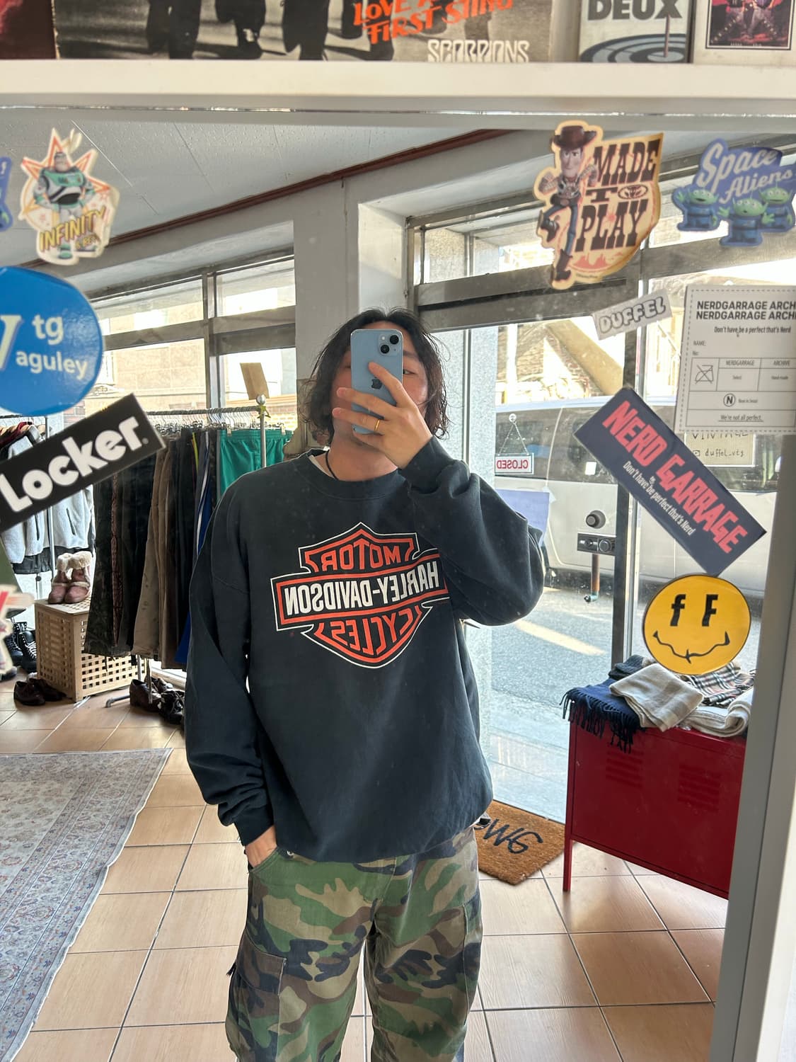 00‘s 할리데이비슨 바&실드 스웻셔츠 상품이미지8