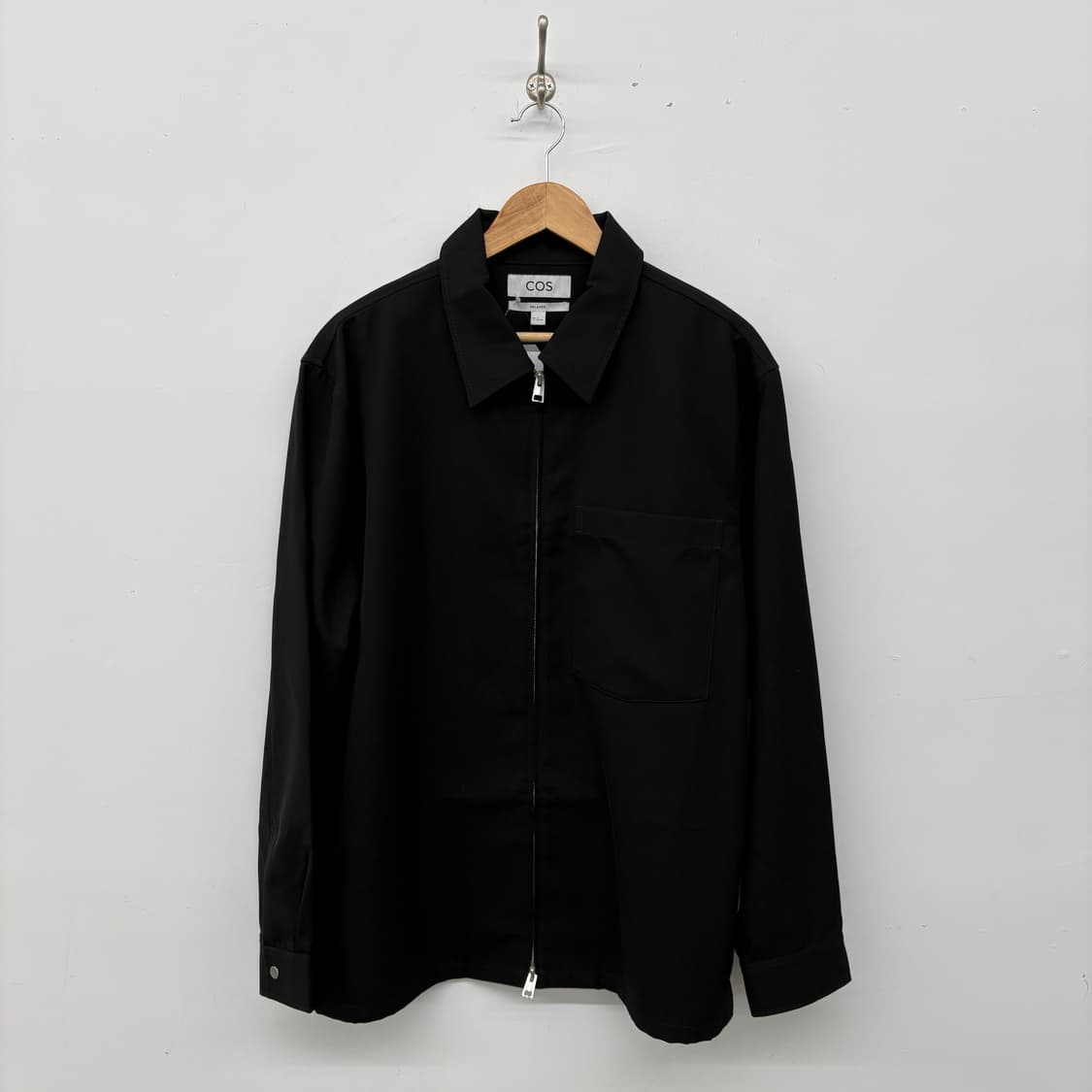 COS 블랙 집업 블루종 남성XL 상품이미지1