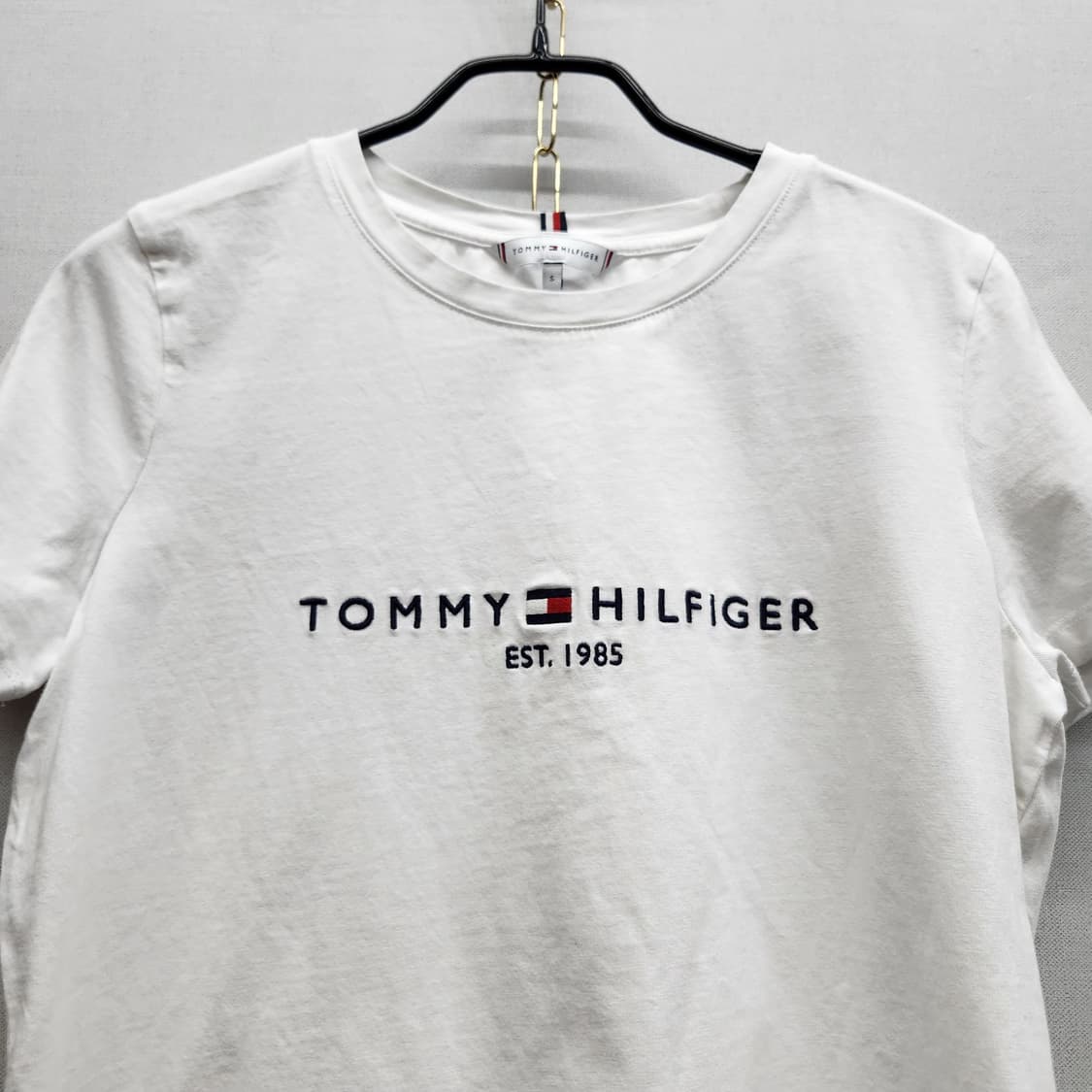 타미힐피거 빅로고 자수 반팔티 S(S) 상품이미지2