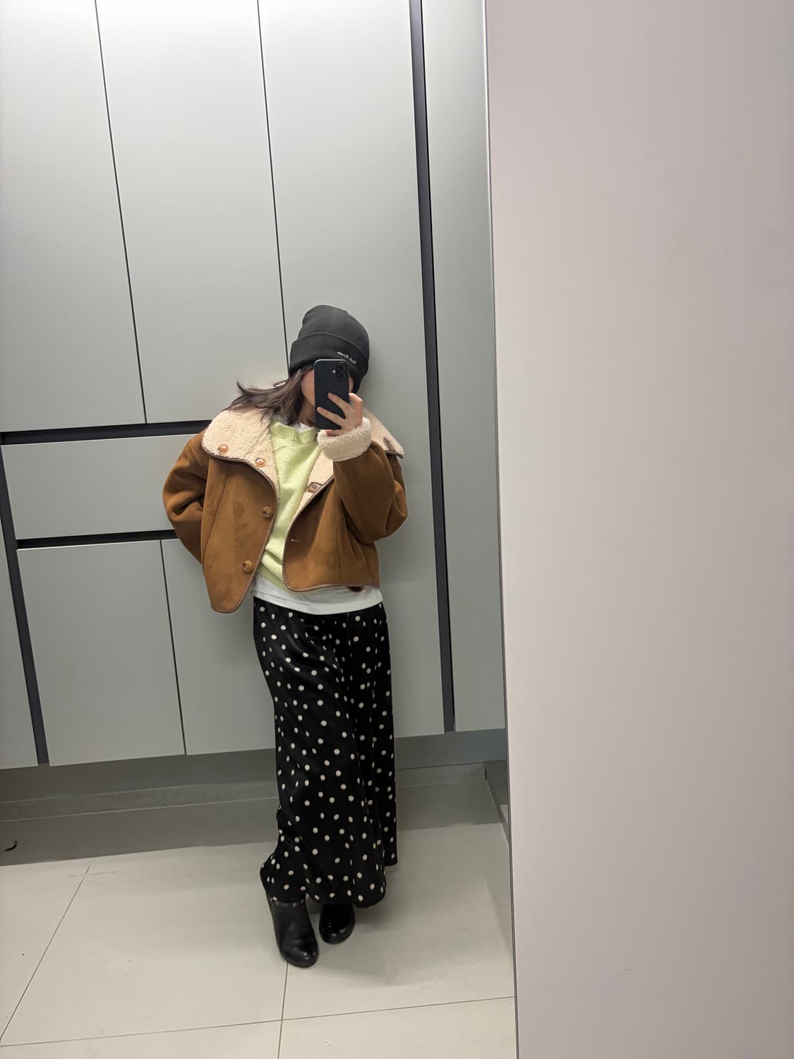 리버시블 하이넥 숏코트 (양모100) 상품이미지6