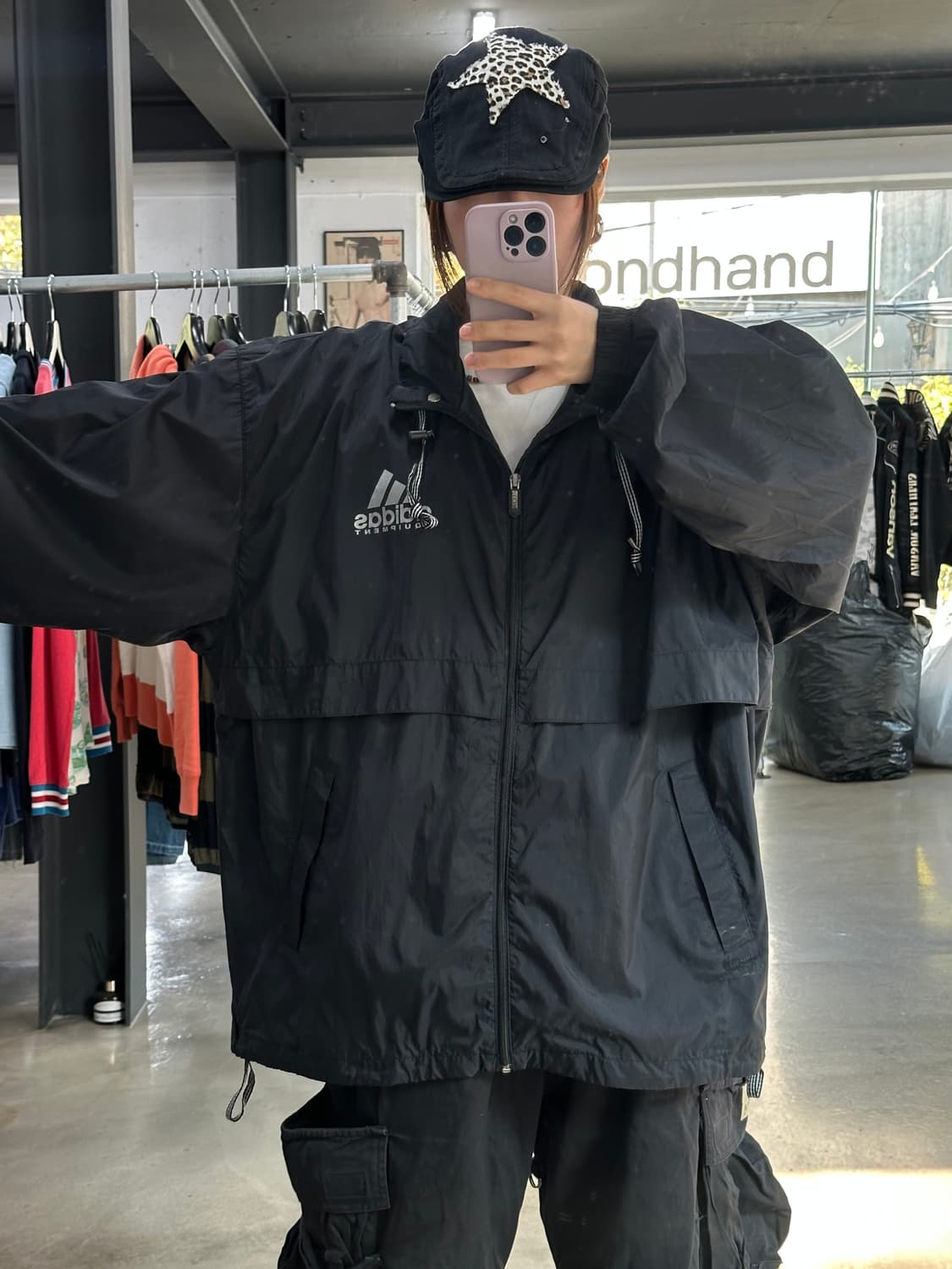 아디다스 이큅먼트 올드스쿨 빅로고 윈드브레이커 자켓 상품이미지3