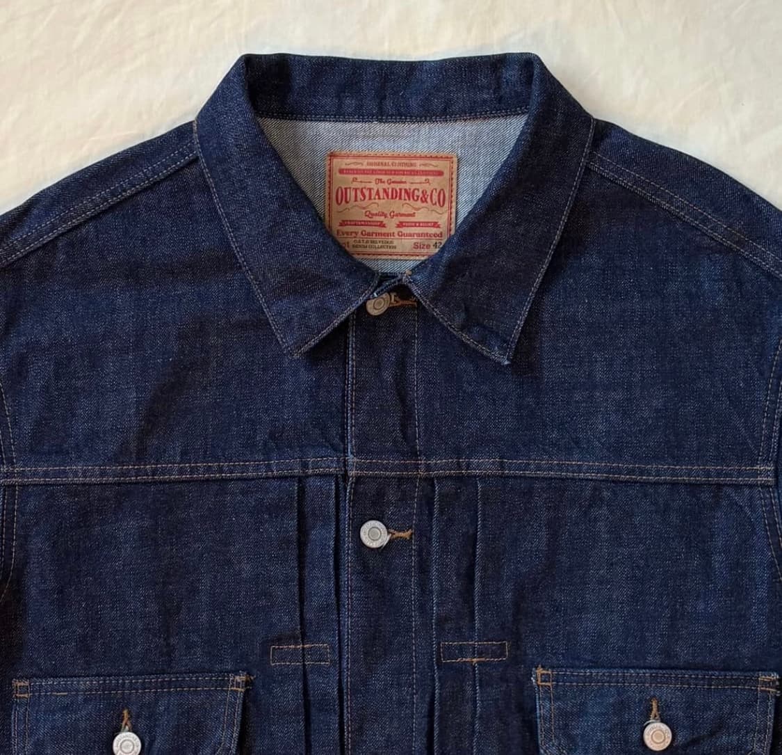 아웃스탠딩 셀비지 데님 자켓 42 상품이미지3