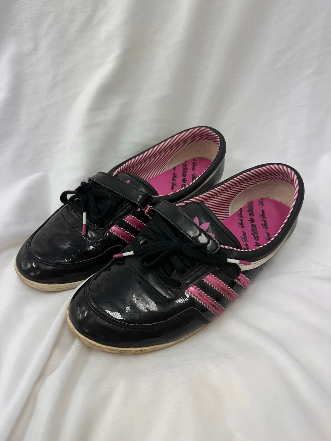 (245)아디다스 에나멜 플랫 슈즈 검핑 상품이미지1