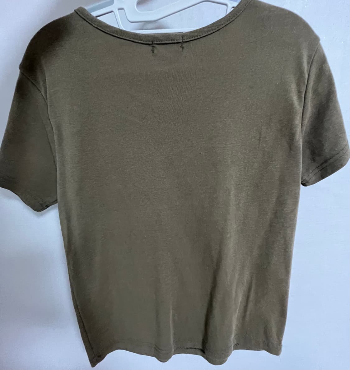 무지 반팔티 카키 상품이미지1