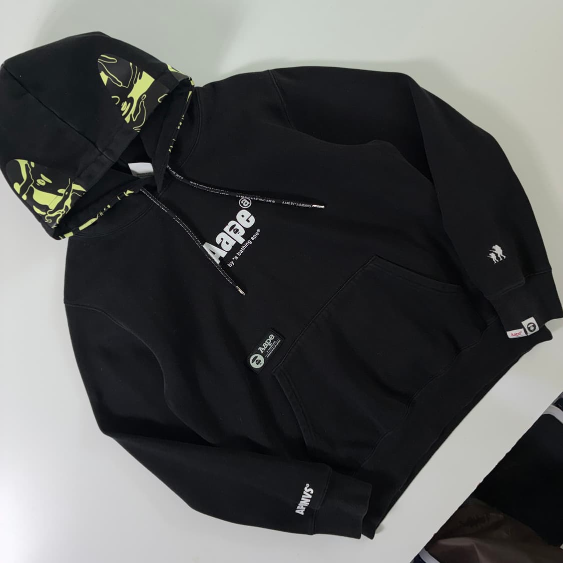 Aape  에이프 블랙 후드티  상품이미지2