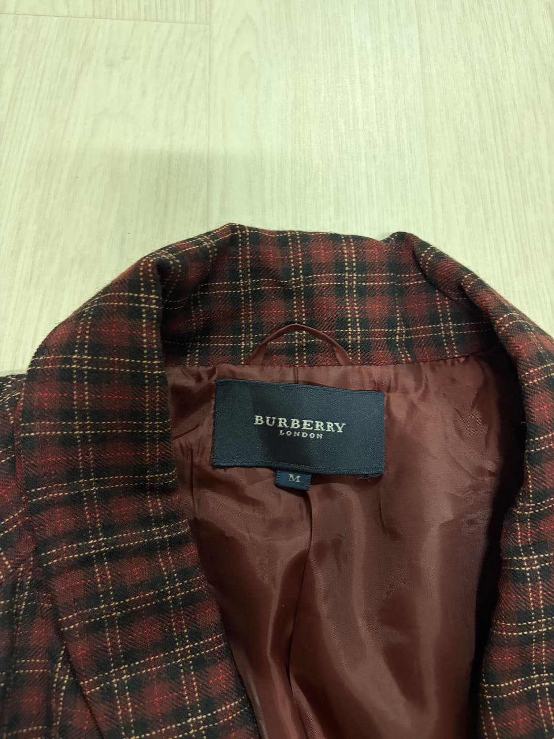 버버리 체크 로브 가운 코트 상품이미지5