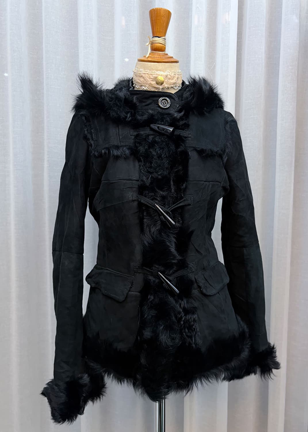 떡코 후드 무스탕 상품이미지2