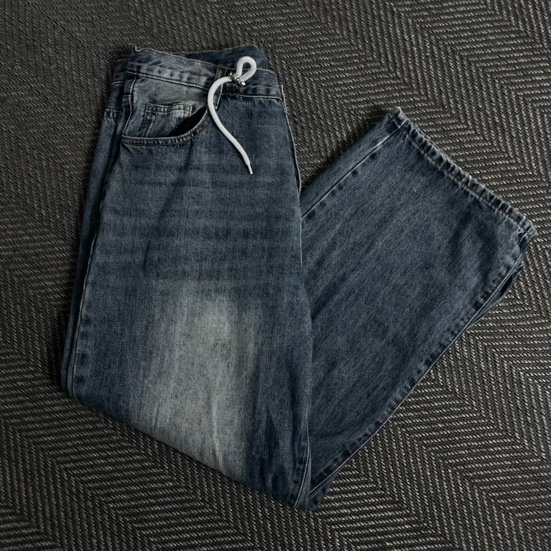 빈티지 미니멀 와이드핏 워싱 데님 팬츠y 4433 상품이미지1